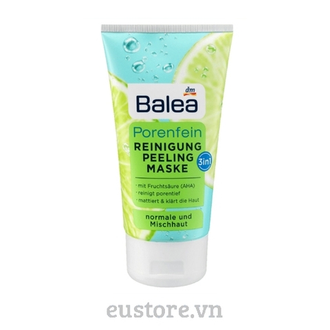 Balea 3in1 Face Cleansing Gel lột và mặt nạ axit AHA