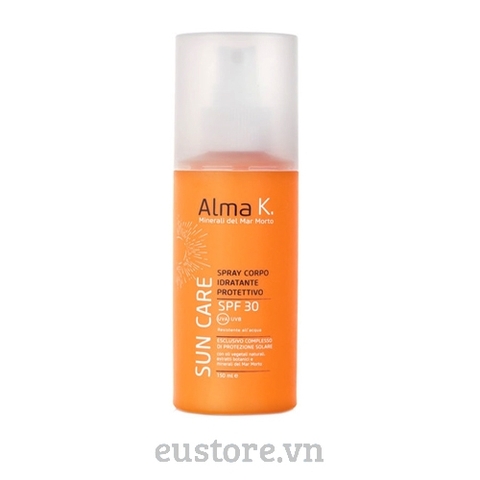 Kem chống nắng Body dạng xịt dưỡng ẩm AlmaK SPF 50+ 150ml