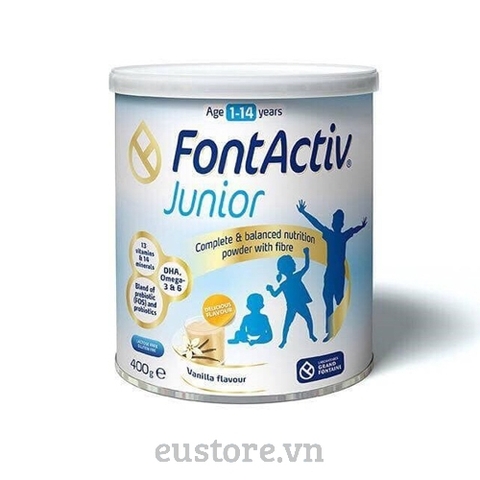 Sữa bột tăng trưởng chiều cao FontActiv Junior dành cho trẻ từ 1 - 14 tuổi  400G.