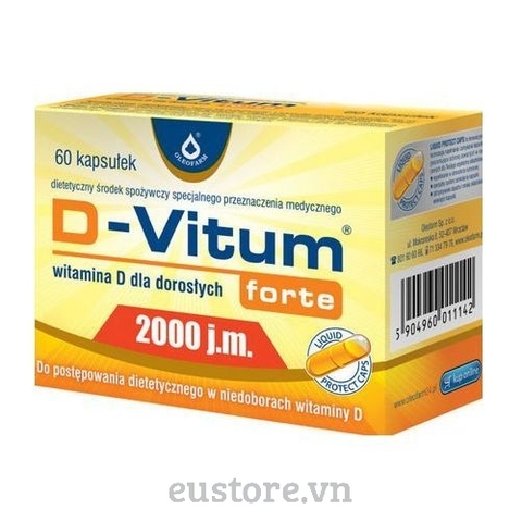 Vitamin D Forte 2000 j.m dành cho người lớn, 60v