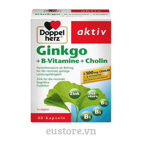 Thuốc Bổ Não Doppelherz Aktiv Ginkgo, 60v