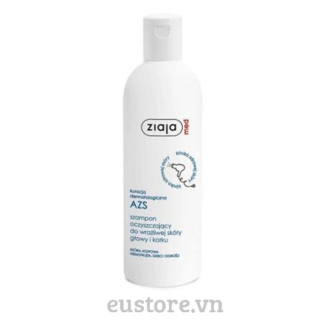 Dầu gội nhũ tương cho đầu bị ngứa gầu, viêm da Ziaja AZS 300ml