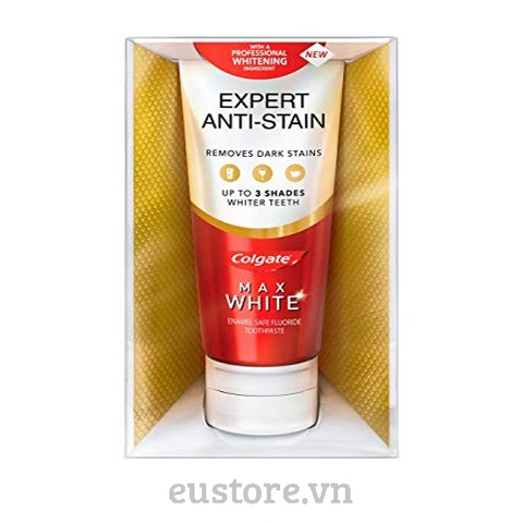 Kem đánh răng siêu trắng Colgate Max White Expert Anti-Stain