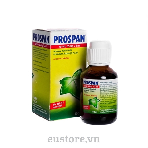 Thuốc ho Prospan 35mg/5ml dành cho trẻ sơ sinh trở đi, 100ml