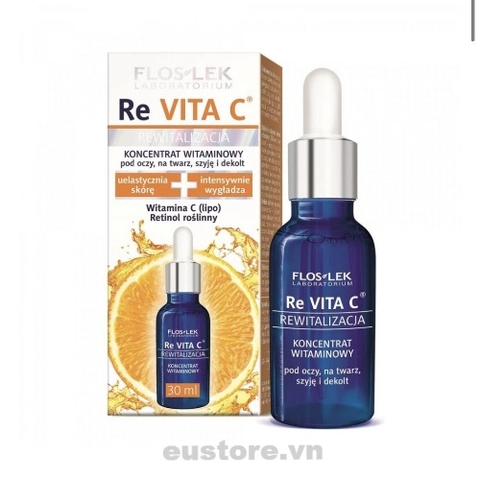 ReVITA C tái tạo  cho mắt, mặt, cổ và khe ngực 30 ml - Floslek