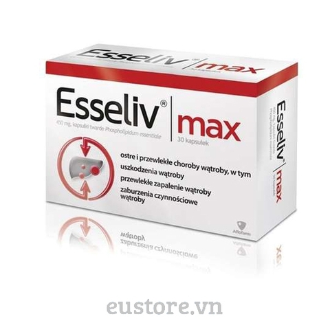 Bảo vệ và tái sinh cho tế bào gan Esseliv Max 0,45g 30 viên