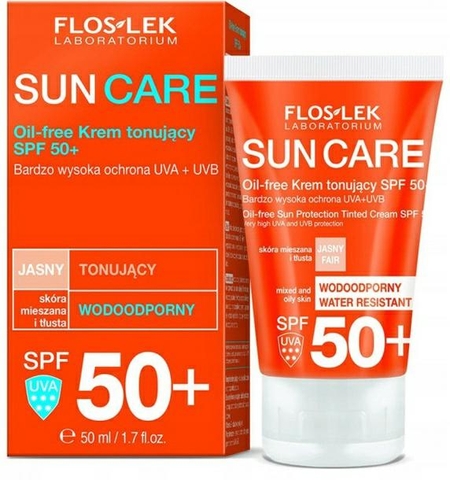 Kem chống nắng dành cho hỗn hợp và da dầu SPF 50+ oil free 50 ml - Floslek