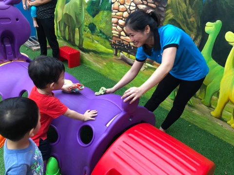 MẦM NON BABY'S DINO TỔNG VỆ SINH PHÒNG CHỐNG DỊCH BỆNH