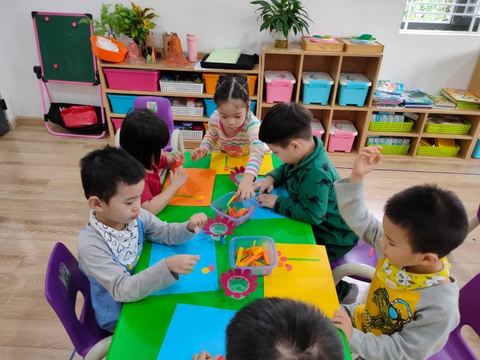 Hoạt động Hội họa - Tạo hình của lớp Momma