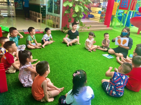 Tháng 4, Tuần 2 LQVT - Tách nhóm có 5 đối tượng thành 2 nhóm nhỏ hơn