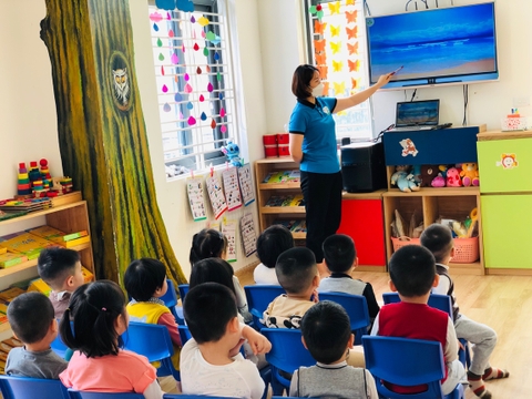 Tháng 4, Tuần 2 LQVT - Nhận biết giờ đồng hồ.