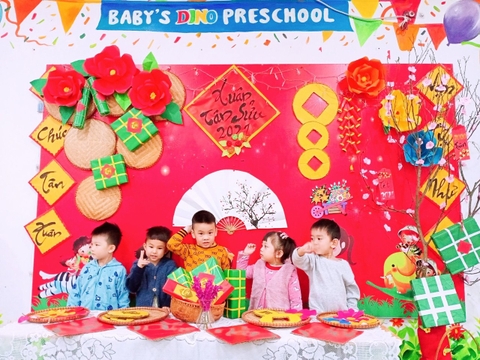 Tháng 1, Tuần 3 LQVT - Dạy trẻ so sánh, sắp thứ tự về chiều cao của 3 đối tượng