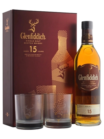 RƯỢU GLENFIDDICH 15 NĂM - HỘP QUÀ TẾT 2019