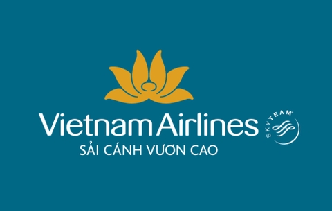 Logo hãng hàng không quốc gia Việt Nam sky team - bố cục ngang