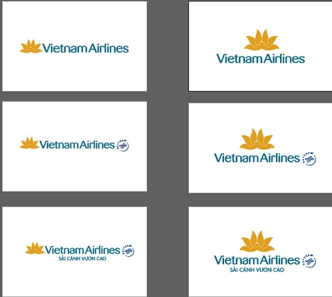 Logo hãng hàng không quốc gia Việt Nam - bố cục ngang