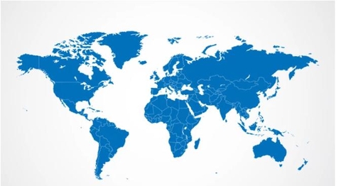 Bản Đồ Thế Giới blue world map - anpic