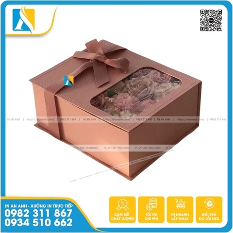 Hộp giấy đựng hoa có sẵn, in theo yêu cầu - Mẫu đẹp nhất 2025