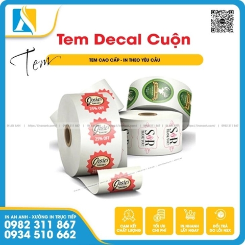 Mẫu tem cuộn đã in