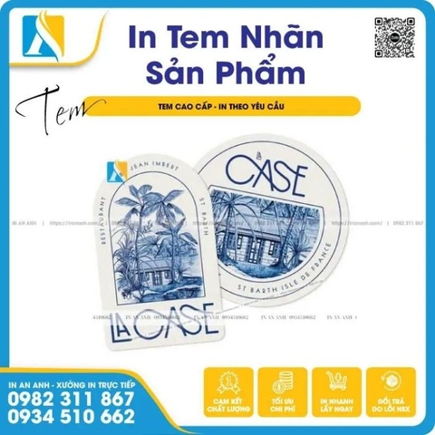 Mẫu tem sản phẩm đã in