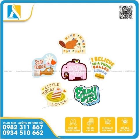 Mẫu sticker logo thương hiệu 2 In An Anh đã in