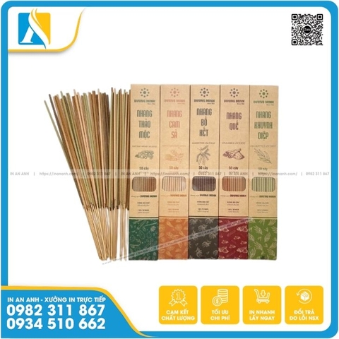 Xưởng sản xuất & in ấn bao bì đựng nhang giá rẻ, đa dạng mẫu mã