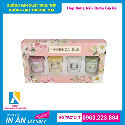 In hộp giấy đựng nến thơm - Tăng tính thẩm mỹ, tính cạnh tranh và tạo thương hiệu tốt cho sản phẩm nến thơm