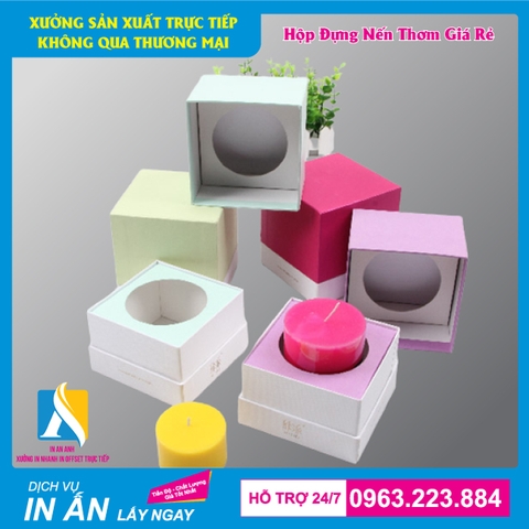 In hộp giấy đựng nến thơm - Tăng tính thẩm mỹ, tính cạnh tranh và tạo thương hiệu tốt cho sản phẩm nến thơm