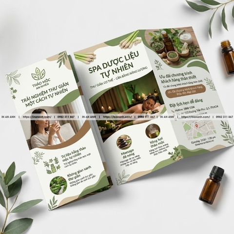 In Flyer Spa, Thẩm Mỹ, Nail - Thiết Kế Sang Trọng, In Cao Cấp Tại Hà Nội