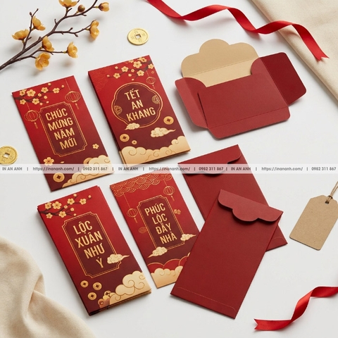 In Bao Lì Xì Tết Giá Rẻ Thiết Kế Độc Quyền Tại Xưởng In