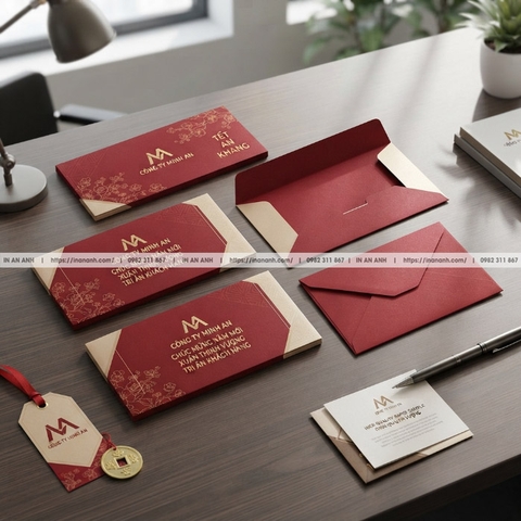 In Bao Lì Xì Doanh Nghiệp Giá Rẻ Thiết Kế Lì Xì Logo Đẹp