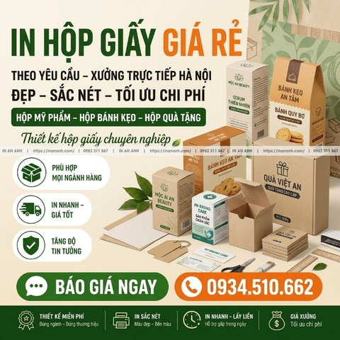 Dịch Vụ In Hộp Giấy Giá Rẻ Theo Yêu Cầu, Xưởng Trực Tiếp Tại Hà Nội