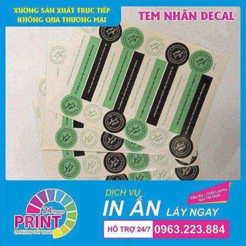 Bảng Giá In Tem Nhãn Mác