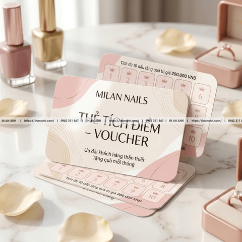 Gói In  Ấn Trọn Bộ Voucher – Thẻ Tích Điểm – Gift Card