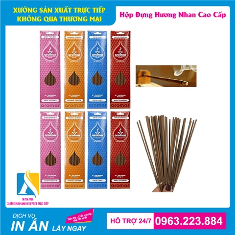 In hộp đựng nhang trầm giá rẻ - Nhận in số lượng ít tại Hà Nội