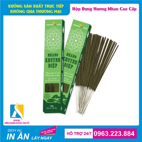 In hộp đựng nhang trầm giá rẻ - Nhận in số lượng ít tại Hà Nội