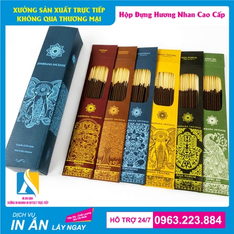 In hộp đựng nhang trầm giá rẻ - Nhận in số lượng ít tại Hà Nội