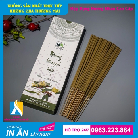 In hộp đựng nhang trầm giá rẻ - Nhận in số lượng ít tại Hà Nội