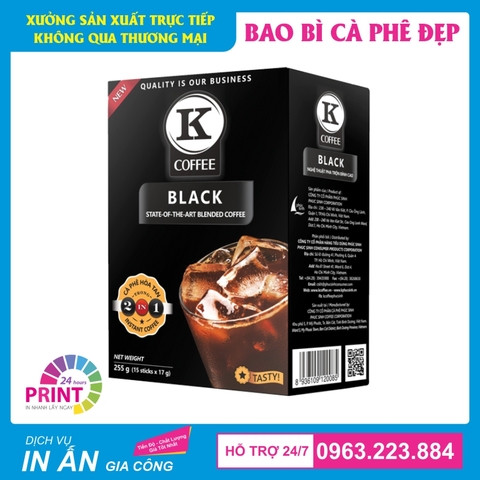 Tạo dấu ấn thương hiệu với dịch vụ in bao bì giấy đựng cà phê chuyên nghiệp