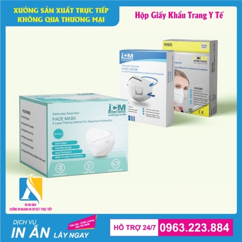 In hộp khẩu trang y tế chất lượng, GIÁ RẺ - Báo giá