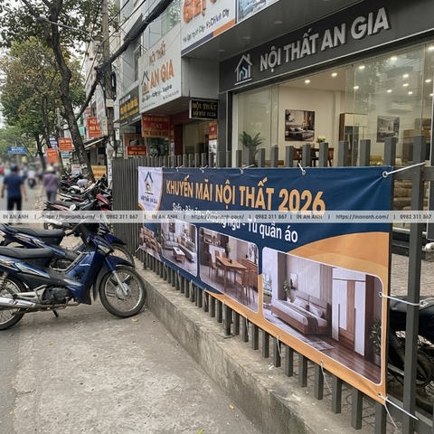 In Banner, Băng Rôn Quảng Cáo - Trong Nhà & Ngoài Trời, Lấy Nhanh, Giá Xưởng