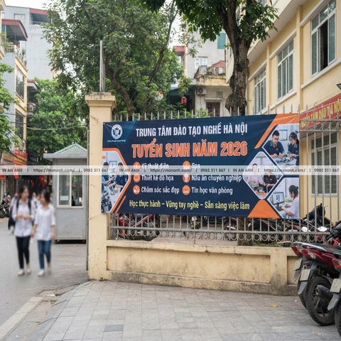 In Banner, Băng Rôn Tuyển Sinh - Cho Trường Học, Trung Tâm, Mùa Tuyển Sinh