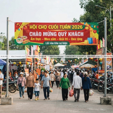 In Banner, Băng Rôn Quảng Cáo - Trong Nhà & Ngoài Trời, Lấy Nhanh, Giá Xưởng