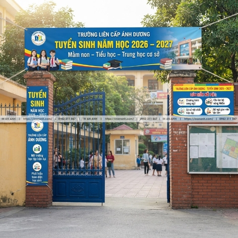 In Banner, Băng Rôn Tuyển Sinh - Cho Trường Học, Trung Tâm, Mùa Tuyển Sinh