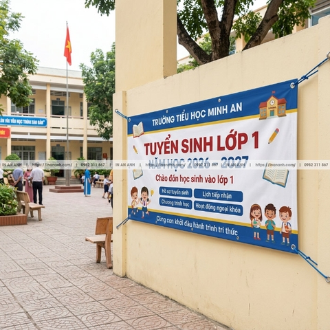 In Banner, Băng Rôn Tuyển Sinh - Cho Trường Học, Trung Tâm, Mùa Tuyển Sinh