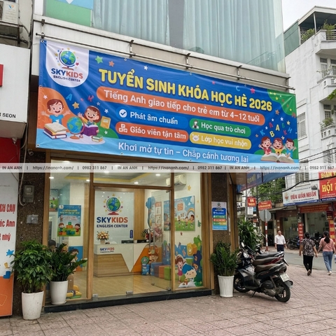 In Banner, Băng Rôn Tuyển Sinh - Cho Trường Học, Trung Tâm, Mùa Tuyển Sinh