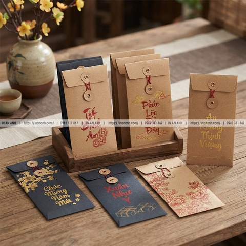 In Bao Lì Xì Giấy Kraft Giá Rẻ Thiết Kế Mẫu Độc Đáo Đẹp
