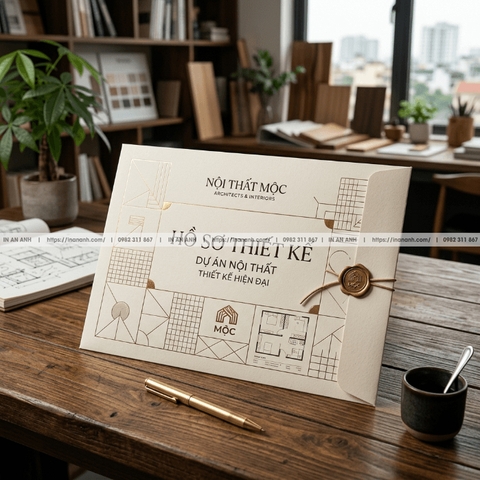 In Phong Bì A3, Khổ Lớn - Đựng Tài Liệu, Bản Vẽ, Catalogue Không Gấp