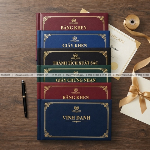 In Bìa Đựng Bằng Khen Giá Rẻ Thiết Kế Mẫu Sang Trọng