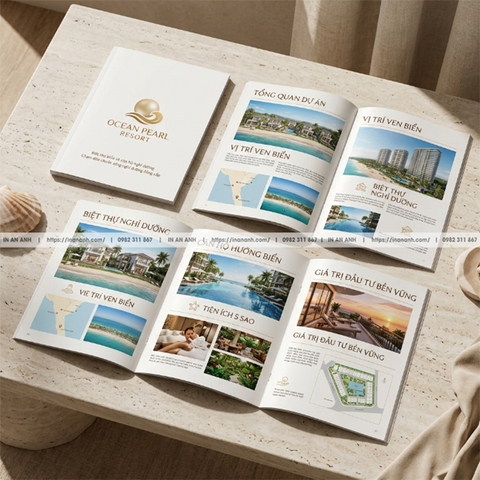 In Brochure Bất Động Sản - Giới Thiệu Dự Án, Căn Hộ Chuyên Nghiệp Hút Khách