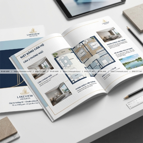 In Brochure Bất Động Sản - Giới Thiệu Dự Án, Căn Hộ Chuyên Nghiệp Hút Khách